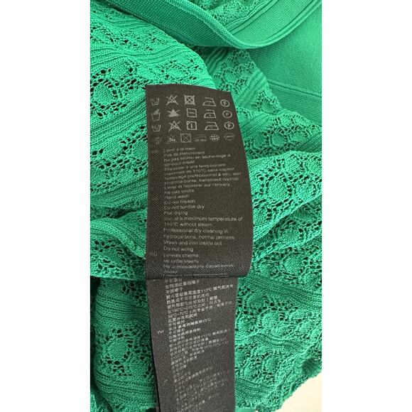 *Repaired As-Is* Sandro Lorel Midi Green Knit Button Down Dress Sz S (Ret $428) - Picture 12 of 12